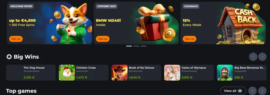 Corgibet app